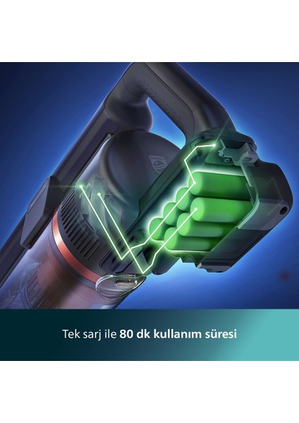 Aqua Plus 8000 Serisi Kablosuz Dikey Süpürge XC8053/01