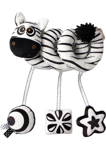 Beşik Kolye Peluş Oyuncak Bebek Arabası Oyuncak Zebra Şekli (Yurt Dışından)