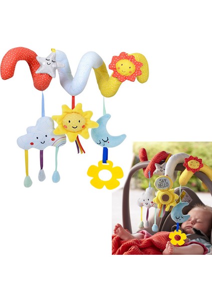 Beşik Oyuncak Bebek Arabası Kolye Bulut Güneş Peluş Oyuncak (Yurt Dışından)