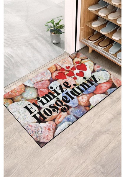 Evimize Hoşgeldiniz Taş Kapı Önü Paspası