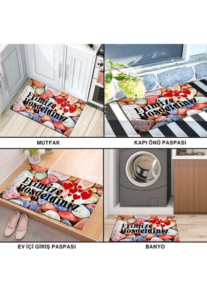 Evimize Hoşgeldiniz Taş Kapı Önü Paspası fırsatları