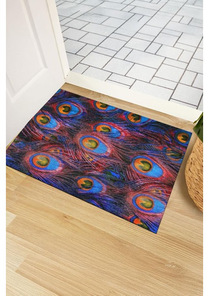 Tavus Kuşu Tüyü Kapı Önü Paspası