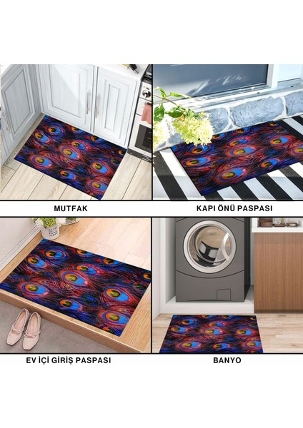 Tavus Kuşu Tüyü Kapı Önü Paspası fırsatları