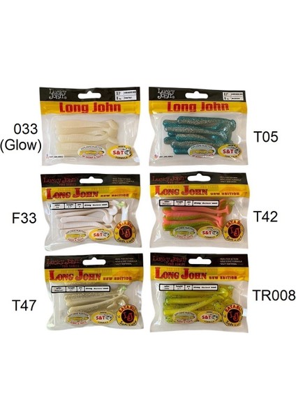 Long John 3.1'' (7.87 Cm) 8'li Paket Silikon Yem