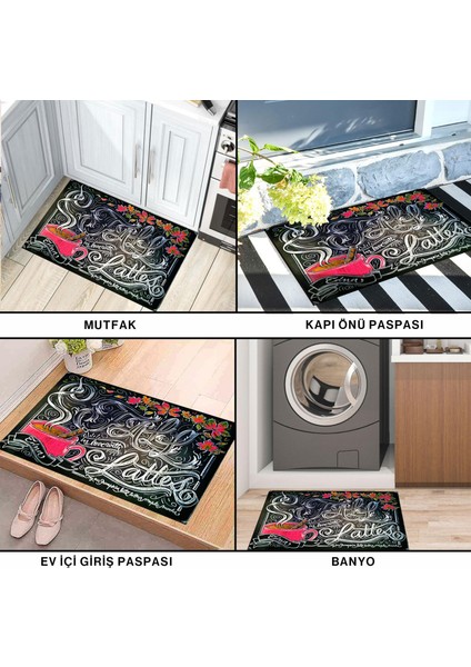 Latte Aşkı Kapı Önü Paspası