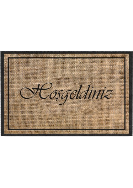 Hoşgeldiniz Hasır Kapı Önü Paspası