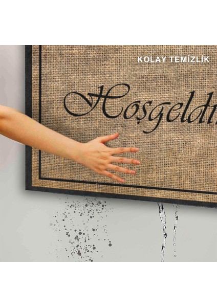 Hoşgeldiniz Hasır Kapı Önü Paspası