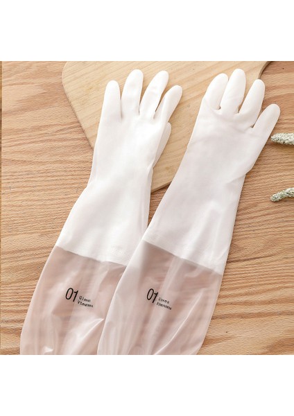 Dalga Tarzı M8.1-9 Kadın Kış Iş Eldiveni Ev Işleri Mutfak Dayanıklı Yıkama Kauçuk Bulaşık Yıkama Süet Su Geçirmez (Yurt Dışından) fiyatları