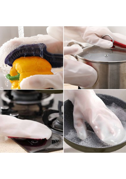 Gri Tarzı 31X14CM Sihirli Silikon Fırça Bulaşık Yıkama Eldiveni Mutfak Temizleyici Silikon Eldiven Temizlik Eldiveni Bulaşık Yıkama Eldiveni Sihirli Eldiven (Yurt Dışından) fiyatları