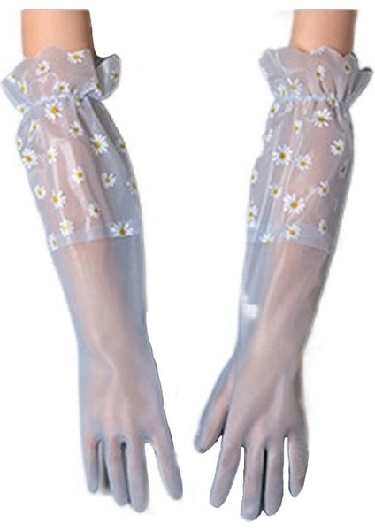 Mavi-Sıkı Tarzı Dayanıklı Su Geçirmez Elastik Silikon Eldiven Premium Tekrarlanabilir Kauçuk Eldiven Ev Mutfak Temizlik Eldiveni (Yurt Dışından)