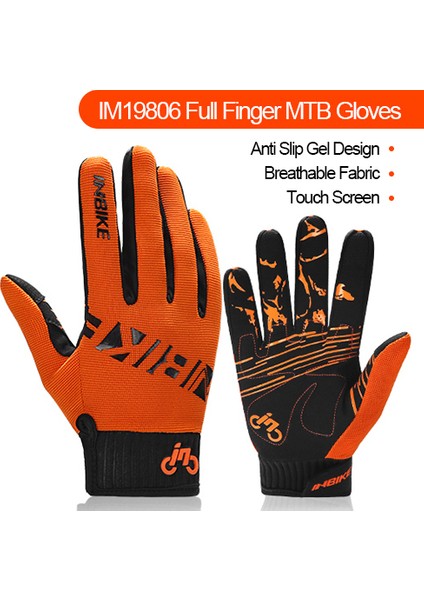 19806 Turuncu Tarzı Xl Boyutu Inbıke Tam Parmak Bisiklet Eldivenleri Dayanıklı Mtb Bisiklet Eldivenleri Sürüş Açık Motosiklet Aksesuarları Dokunmatik Ekran Yastıklı IF239 (Yurt Dışından)