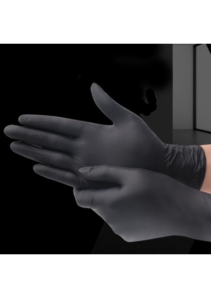 Siyah Stil S Beden Siyah Tek Kullanımlık Eldiven Lateks Ev Temizliği Yemek Kauçuk Bahçe Eldiveni Sol ve Sağ El Için Evrensel (Yurt Dışından) fırsatları