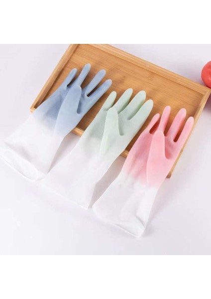 Yeşil Tarzı S Beden 1 Çift Silikon Temizlik Eldiveni Bulaşık Yıkama Temizlik Eldiveni Sünger Bulaşık Yıkama Eldiveni Temizlik Araçları (Yurt Dışından)