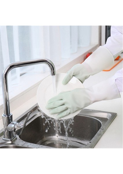 Beyaz Stil M Boyutu 1 Çift Bulaşık Yıkama Eldiveni Ev Temizliği Mutfak Dayanıklı Lateks Yıkama Kıyafetler Kauçuk Bulaşık Yıkama Ev Işleri (Yurt Dışından) fiyatları