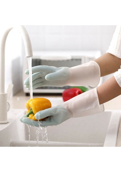 Beyaz Stil M Boyutu 1 Çift Bulaşık Yıkama Eldiveni Ev Temizliği Mutfak Dayanıklı Lateks Yıkama Kıyafetler Kauçuk Bulaşık Yıkama Ev Işleri (Yurt Dışından) fırsatları