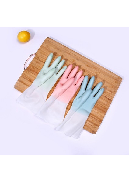 Mavi Stil L Boyutu Silikon Temizlik Eldiveni Bulaşık Yıkama Temizlik Eldiveni Süngerli Bulaşık Eldiveni Temizlik Araçları Yıkama Süngeri (Yurt Dışından) modelleri