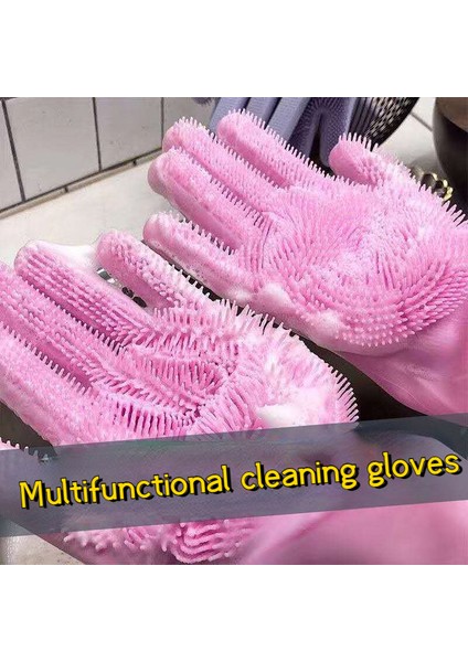 Kırmızı Stil Yastıklı Stil Evde Çok Fonksiyonlu Silikon Temizlik Eldiveni Bulaşık Fırçası Temizlik Tanrıları Yapışmaz Yağ Yalıtımı Anti-Yakma (Yurt Dışından) fiyatları