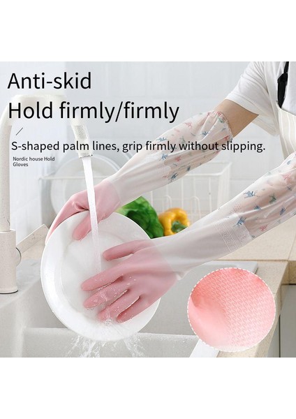 G Tarzı Mutfak Lastik Lateks Eldiveni Bulaşık Yıkama Eldiveni Iş Güvenliği Eldiveni Kadın Su Geçirmez Bulaşık Yıkama Temizlik Eldiveni (Yurt Dışından) fiyatları