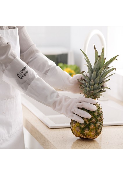 No.1 Stili S Beden Kadın Su Geçirmez Kauçuk Lateks Bulaşık Eldiveni Mutfak Dayanıklı Temizlik Ev Işleri Bulaşık Yıkama Araçları (Yurt Dışından) fiyatları