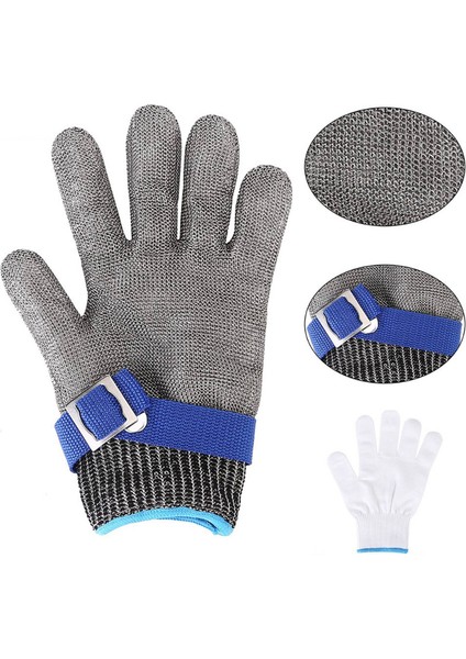 Tel Eldiven 1 Adet Tarzı Xl Boyutu Paslanmaz Çelik Sınıfı 5 Kesilmeye Karşı Dayanıklı Et Kesme Bahçe El Koruma Iş Güvenliği Çelik Tel Eldiven (Yurt Dışından) fiyatları