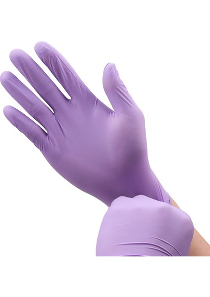 Mor Eldiven 150G Tarzı Xl Boyutu Tek Kullanımlık Mor Nitril Eldiven Gıda Sınıfı Su Geçirmez Yağ Geçirmez Antistatik Ev Temizliği Laboratuvar Bahçe Mutfak Eldiveni (Yurt Dışından) fırsatları