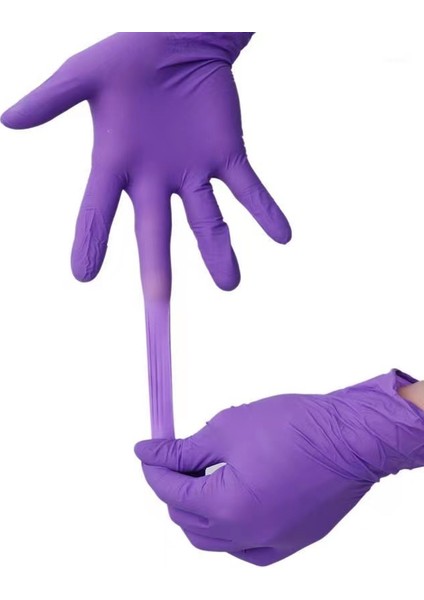 Mor Eldiven 150G Tarzı Xl Boyutu Tek Kullanımlık Mor Nitril Eldiven Gıda Sınıfı Su Geçirmez Yağ Geçirmez Antistatik Ev Temizliği Laboratuvar Bahçe Mutfak Eldiveni (Yurt Dışından) indirimleri