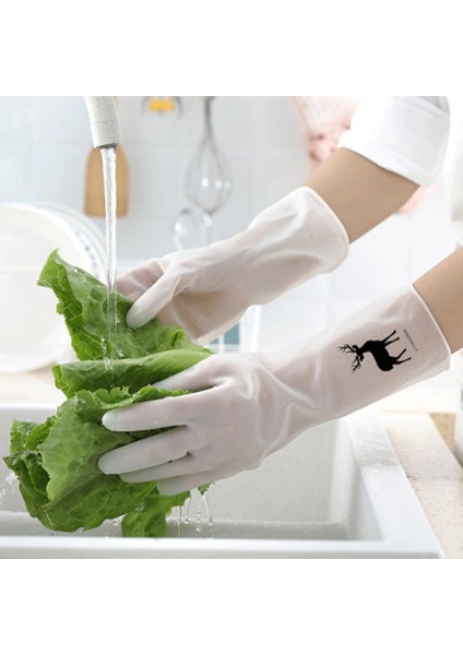Kuş Stili L Boyutu Kadın Su Geçirmez Kauçuk Lateks Bulaşık Eldiveni Mutfak Dayanıklı Temizlik Ev Işleri Bulaşık Yıkama Araçları (Yurt Dışından) modelleri