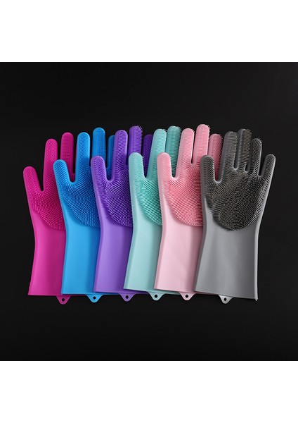 Mavi Stil 165G Sihirli Silikon Bulaşık Eldiveni Mutfak Kauçuk Sünger Temizlik Eldiveni Isı Yalıtımı Dayanıklı Mutfak Ev Aletleri (Yurt Dışından) fiyatları