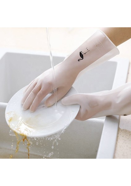 No.3 Tarzı L Boyutu Dayanıklı Bulaşık Yıkama Eldiveni Mutfak Temizlik Eldiveni Kauçuk Eldiven Banyo Temizleme Nitril Eldiven Çamaşır Aracı (Yurt Dışından) fırsatları