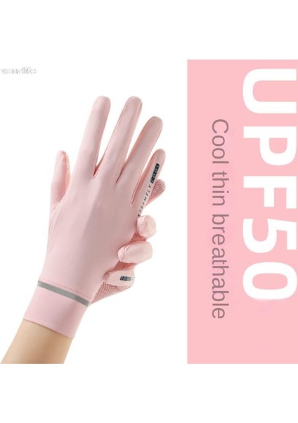Pembe Tarzı Kadın Güneş Koruma Eldivenleri Yaz Ince Binicilik Viskon Fiber Kol Koruyucu Fitness Kaymaz Buz Nefes Alabilir Dokunmatik Ekran (Yurt Dışından) modelleri