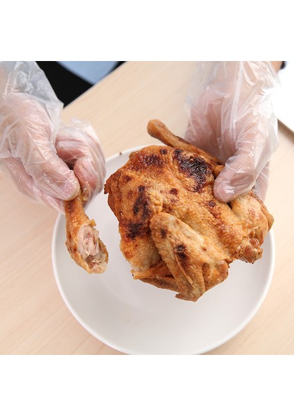 200 Pcs Tarzı Plastik Büyük Tek Kullanımlık Polietilen Şeffaf Eldiven Gıda Işleme Pişirme Temizlik Mutfak Restoran Barbekü Aksesuarı (Yurt Dışından) modelleri