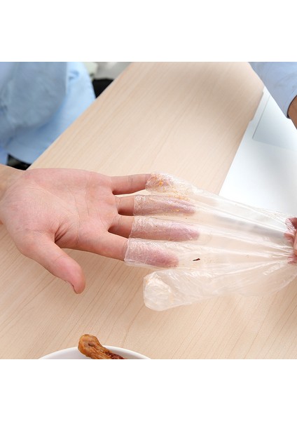 200 Pcs Tarzı Plastik Büyük Tek Kullanımlık Polietilen Şeffaf Eldiven Gıda Işleme Pişirme Temizlik Mutfak Restoran Barbekü Aksesuarı (Yurt Dışından) fırsatları