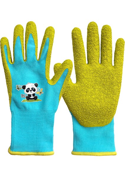 Yeşil Stil S Beden Çocuklar Küçük Çocuk Genç Bahçe Güvenlikli Kauçuk Kaplı Eldivenler, Kendin Yap, 3-12 Yaş Arası, Avuç Içi Doğal Lateks Kaplı (Yurt Dışından)