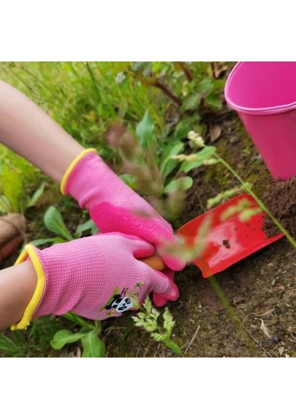 Yeşil Stil S Beden Çocuklar Küçük Çocuk Genç Bahçe Güvenlikli Kauçuk Kaplı Eldivenler, Kendin Yap, 3-12 Yaş Arası, Avuç Içi Doğal Lateks Kaplı (Yurt Dışından) indirimleri