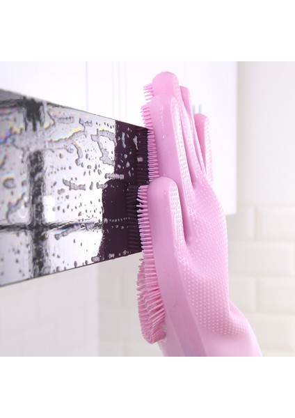 Pembe Işık Lateks Tarzı Temizlik Eldiveni Çok (Yurt Dışından) modelleri