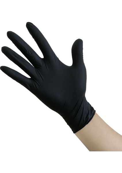 Siyah 50PCS Stili S Beden Tek Kullanımlık Nitril Eldiven Vinil Lateks Kauçuk Ücretsiz Mutfak Spa Güzellik Iş Bahçe Gıda El Eldiveni Siyah Pembe Boyut x (Yurt Dışından) fırsatları