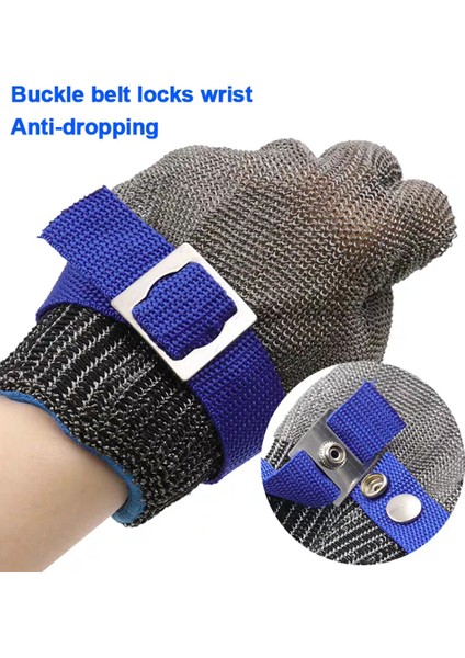 Bir Stil M-23.5cm Paslanmaz Çelik Eldiven Kesilmeye Karşı Dayanıklı Kesim Bahçıvanlık El Koruma Çalışma Eldivenleri Metal Örgü Kasap Mutfak Eldivenleri (Yurt Dışından) modelleri