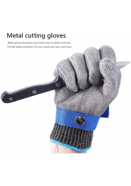 M Tarzı 1 Adet Paslanmaz Çelik Eldiven Kesilmeye Dayanıklı El Koruyucu Çelik Iş Eldiveni Erkek Kadın Için Işçilik Bahçe Mutfak Kasap Aracı (Yurt Dışından) fiyatları