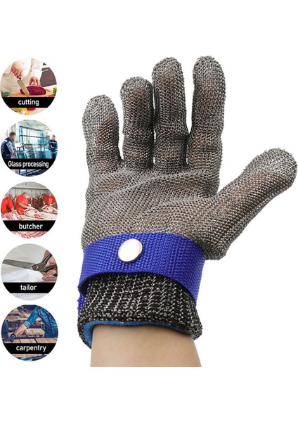 M Tarzı 1 Adet Paslanmaz Çelik Eldiven Kesilmeye Dayanıklı El Koruyucu Çelik Iş Eldiveni Erkek Kadın Için Işçilik Bahçe Mutfak Kasap Aracı (Yurt Dışından) modelleri