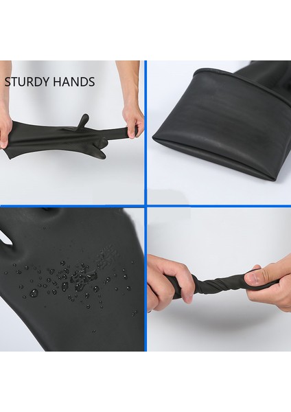 A6 Stili Iş Güvenliği Eldiveni Kauçuk Eldiven Ağır Hizmet Kimyasal Dirençli Asit Yağ Dayanıklı Koruyucu Eldiven Mutfak Aksesuarları (Yurt Dışından) indirimleri