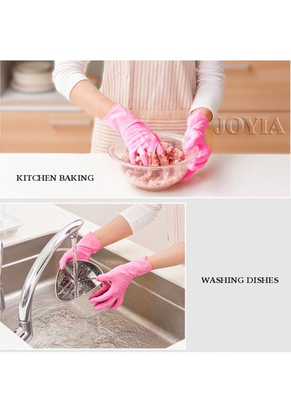 20 Adet Tarzı L Boyutu Pembe Tek Kullanımlık Nitril Eldiven El Koruma Güvenlik Eldiveni Iş Mutfak Pişirme Bulaşık Bakım Eldiveni Lateks Ücretsiz S M L 100 (Yurt Dışından) fırsatları