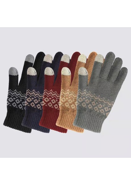 Haki Tarzı Youpin Fo Parmak Dokunmatik Ekran Eldiven Kadınlar Için Eldiven Erkekler Kış Sıcak Kadife Eldiven Telefon Için Doğum Günü Noel Hediyesi (Yurt Dışından) fiyatları