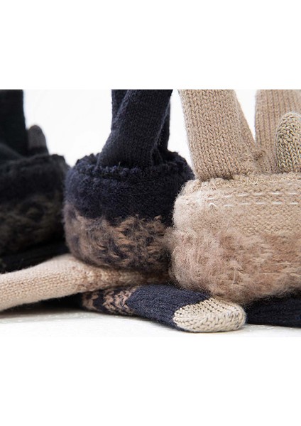 Haki Tarzı Youpin Fo Parmak Dokunmatik Ekran Eldiven Kadınlar Için Eldiven Erkekler Kış Sıcak Kadife Eldiven Telefon Için Doğum Günü Noel Hediyesi (Yurt Dışından) fırsatları