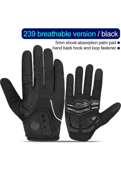 IF239 Siyah Tarzı Xxl Inbıke Tam Parmak Bisiklet Eldivenleri Dayanıklı Mtb Bisiklet Eldivenleri Sürüş Açık Motosiklet Aksesuarları Dokunmatik Ekran Yastıklı IF239 (Yurt Dışından)