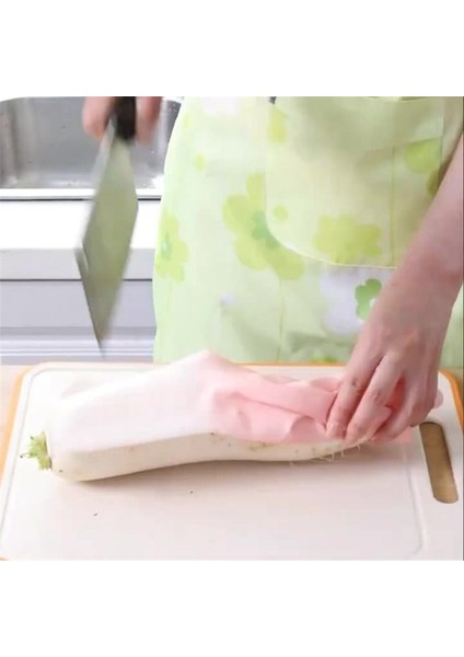 Pembe Tarzı M Boyutu 1 Çift Bulaşık Yıkama Eldiveni Ev Temizliği Mutfak Dayanıklı Lateks Yıkama Kıyafetler Kauçuk Bulaşık Yıkama Ev Işleri (Yurt Dışından) modelleri