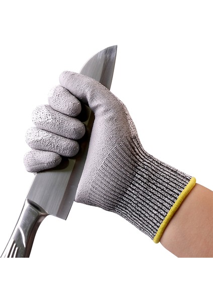 Gri-1 Çift Stili S Beden Kesilmeye Karşı Eldiven Yüksek Dayanıklılık Seviye 5 Koruma Mutfak Kesici Eldiveni Balık Et Kesme Güvenlik Eldivenleri (Yurt Dışından)