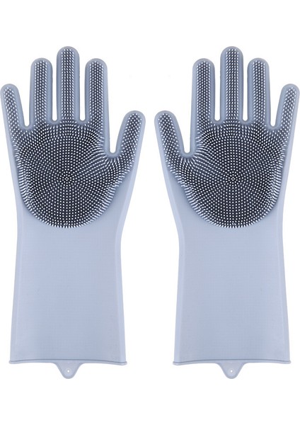 Gri Tarzı 120G Bulaşık Yıkama Temizlik Eldiveni Silikon Kauçuk Sünger Eldiven Ev Temizleyici Mutfak Temizleme Araçları Mutfak (Yurt Dışından)