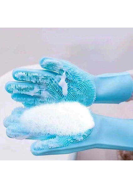 Pembe 100G Tarzı Mutfak Ev Için Silikon Bulaşık Eldiveni Temizlik Eldiveni (Yurt Dışından) modelleri