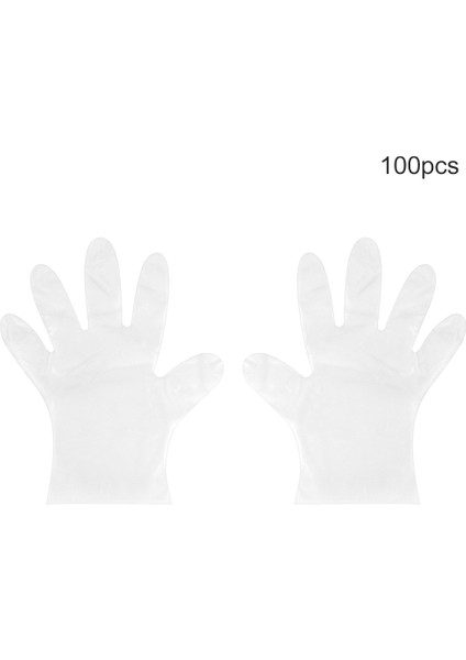 02 Stili Yok Tek Kullanımlık Pvc Plastik Eldiven Mutfak Temizlik Malzemeleri Şeffaf Mavi - (Yurt Dışından)