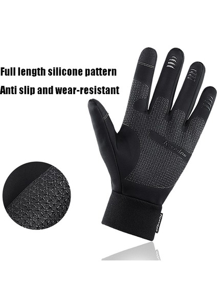 Gri Tarzı M Boyutu Kış Örgü Dokunmatik Eldiven Sıcak Örgü Eldiven Kaymaz Esnek Eldiven Erkek ve Kadınlar Için Termal Eldiven, Su Geçirmez Eldivenler (Yurt Dışından) fırsatları